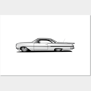 1959 Impala BW Posters and Art